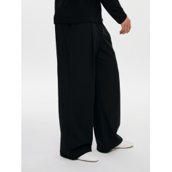 Oneup防水單褶運動長褲戶外休閒寬松垂感黑色濶腿褲子男女士同款