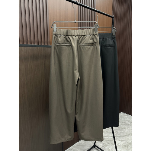 2025春夏季新款男士休閒褲寬松直筒濶腿褲潮牌痞帥褲子設計感小衆