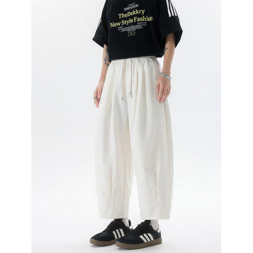 日系夏季休閒褲錐形哈倫山本蘿蔔褲男女款寬松百搭燈籠九分濶腿褲