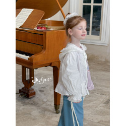 桔寄橘寄juji•25夏款上新【素錦蕾絲】夏季防曬服女童薄外套X8626