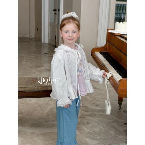 桔寄橘寄juji•25夏款上新【素錦蕾絲】夏季防曬服女童薄外套X8626