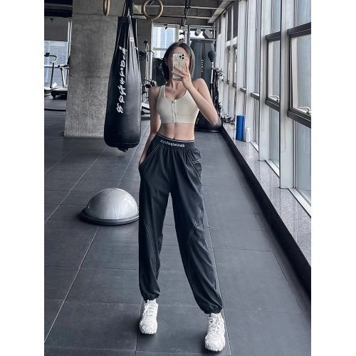 IuIu yogo高腰提臀瑜伽褲女寬松速乾健身褲跑步束腳運動褲夏季