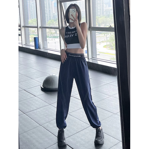 IuIu yogo高腰提臀瑜伽褲女寬松速乾健身褲跑步束腳運動褲夏季