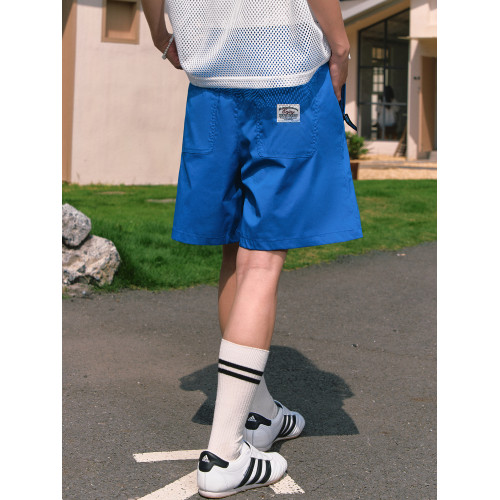 MEDM25SS尼龍短褲男夏外穿休閒五分褲美式復古運動褲潮牌濶腿褲潮