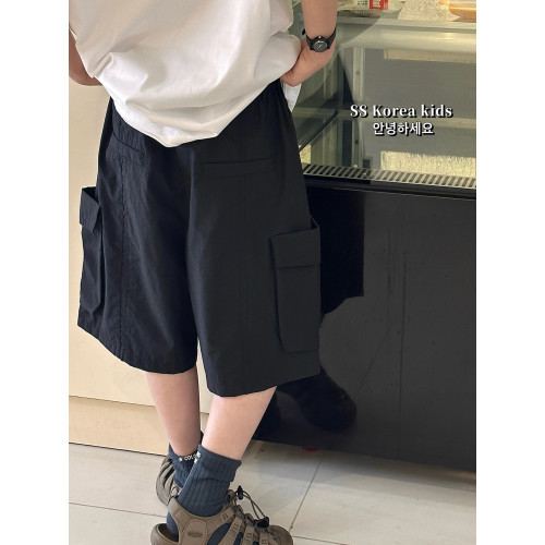 洋氣時尚男童短褲2025新款兒童夏季大口袋工裝褲帥氣男孩五分褲