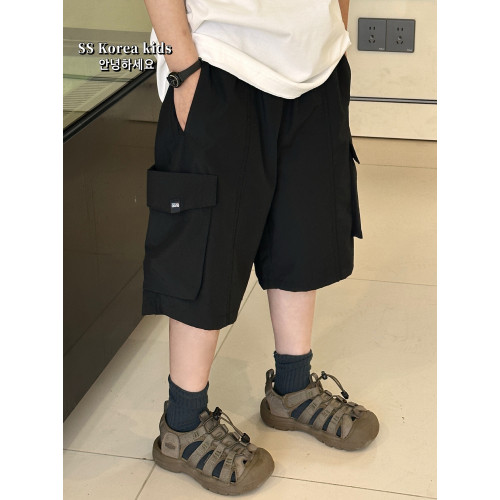 洋氣時尚男童短褲2025新款兒童夏季大口袋工裝褲帥氣男孩五分褲