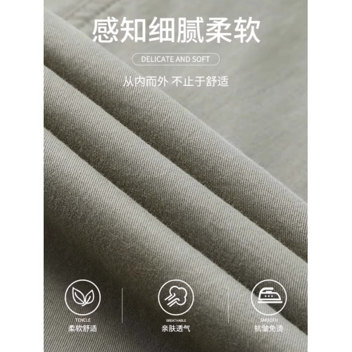 JEEP SPIRIT吉普純棉工裝休閒褲男士夏季薄款濶腿褲寬松直筒長褲