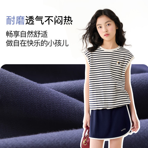 納柚2025兒童半身裙夏季女童運動短裙中大童女孩防走光打底裙