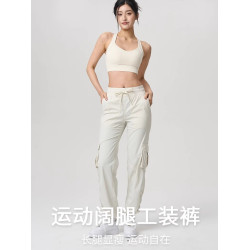 輕薄夏季工裝運動褲女速乾健身跑步戶外徒步速乾dance運動休閒褲