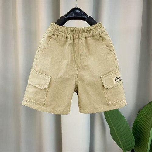 男童工裝五分褲2025夏裝新款寬松洋氣兒童短褲夏季休閒中童男孩褲