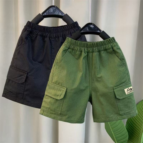 男童工裝五分褲2025夏裝新款寬松洋氣兒童短褲夏季休閒中童男孩褲