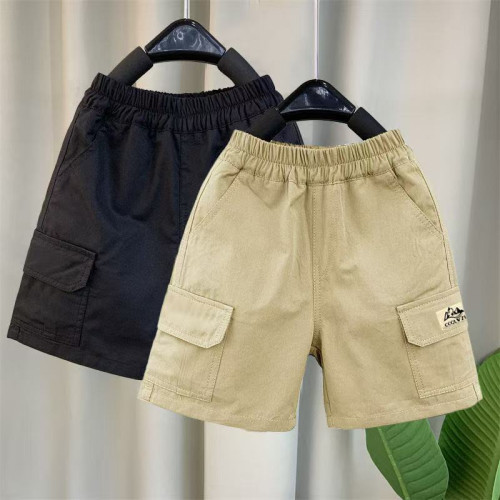 男童工裝五分褲2025夏裝新款寬松洋氣兒童短褲夏季休閒中童男孩褲