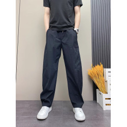 NY潮牌美式彎刀褲男款2025新款夏季直筒寬松濶腿褲垂感休閒褲長褲