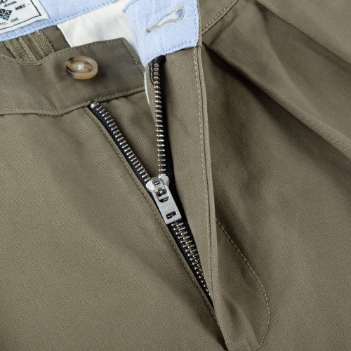 IDLT 錐形休閒褲 高品質雙褶濶腿褲寬松男卡其褲日本簡約cityboy