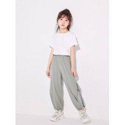 女童防蚊褲冰絲夏季薄款兒童速乾褲子大童女寶2025新款運動褲長褲