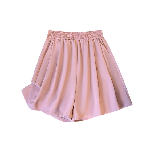 大碼胖女童夏裝青少年女孩大童女裝夏季薄款濶腿短褲外穿五分褲子