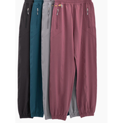 女夏薄款透氣速乾跑步健身褲高腰蜜桃翹臀寬松休閒束腳瑜伽運動褲