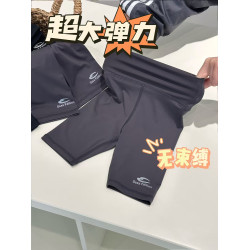 波拉韓女童鯊魚中褲夏季2025新款兒童騎行運動五分短褲瑜伽褲子