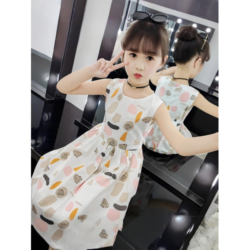 女童連衣裙2025夏裝新款兒童薄款裙子童裝純棉碎花裙中大童夏裝裙