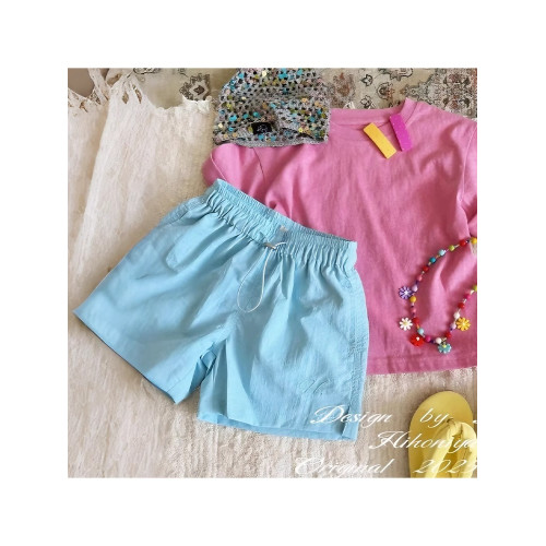 女童夏季2025新款休閒短褲兒童百搭褲子夏裝中大童薄款五分褲洋氣