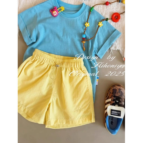 女童夏季2025新款休閒短褲兒童百搭褲子夏裝中大童薄款五分褲洋氣