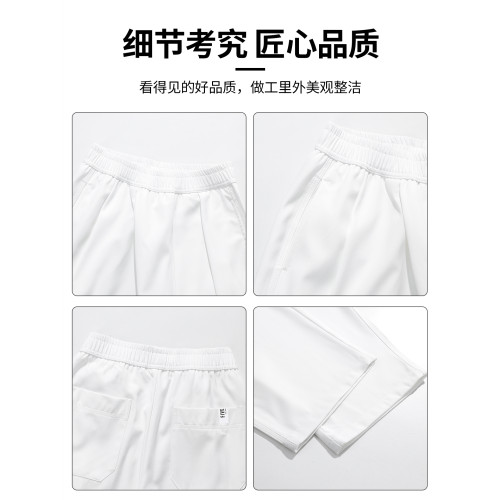 it :5cm/FIVECM薄款潮流西裝褲男女2025夏季休閒濶腿九分褲