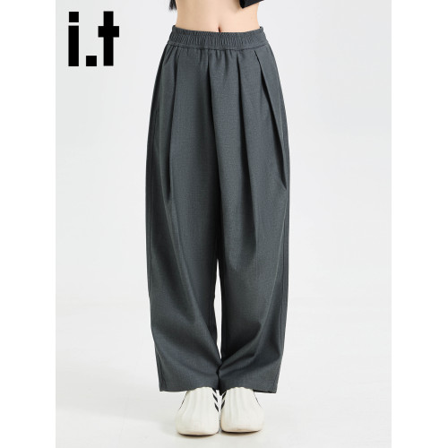 it :5cm/FIVECM薄款潮流西裝褲男女2025夏季休閒濶腿九分褲