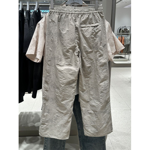 2025夏季新款WLJZWFJTUR男裝休閒百搭寬松松緊腰濶腿褲 UML650022