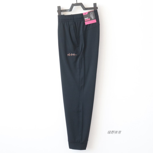 安踏女褲針織運動九分褲夏款跑步訓練舒適束口運動褲162427307