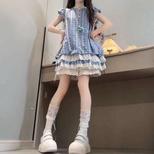 女童巨好看的連衣裙兒童裙子高級感夏2025新款女大童女孩絕美套裝