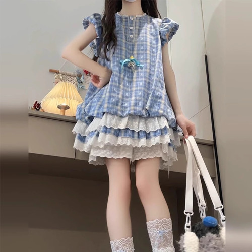女童巨好看的連衣裙兒童裙子高級感夏2025新款女大童女孩絕美套裝