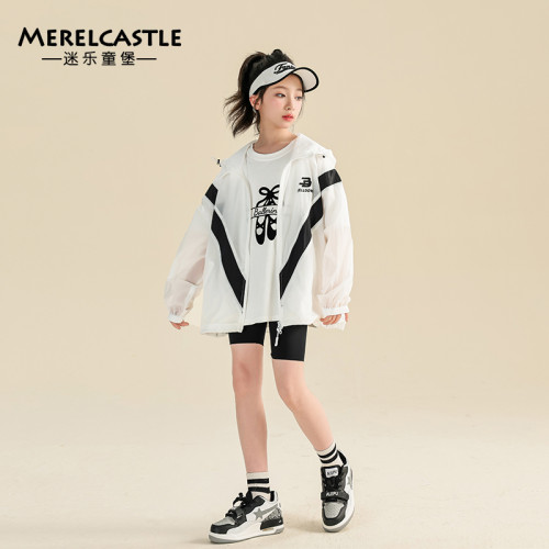 【CC家居控】女童防曬衣夏季2024新款大兒童洋氣防曬服外套C3435