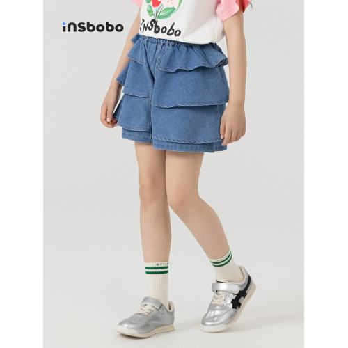 女童短褲兒童褲子2025夏季新款女孩牛仔褲薄款夏褲好看休閒褲童裝