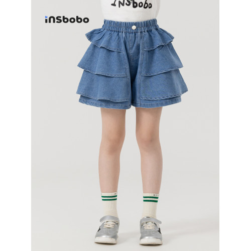 女童短褲兒童褲子2025夏季新款女孩牛仔褲薄款夏褲好看休閒褲童裝