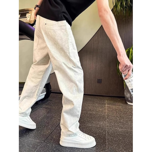 倉石一樹潮牌高級感時尚彎刀褲男夏季百搭寬松濶腿褲痞帥休閒褲子