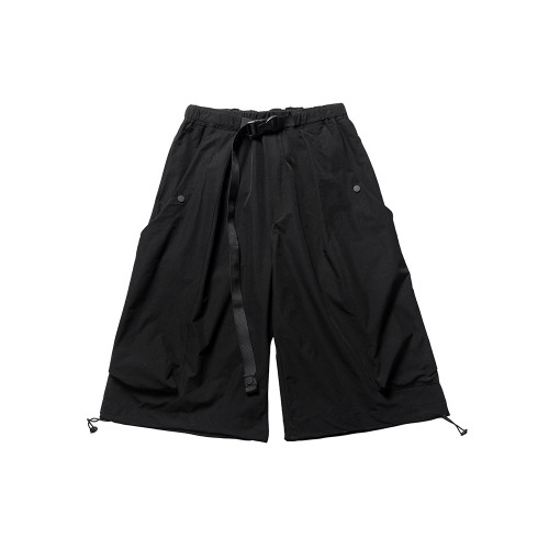 AOGZ夏季七分褲男新款寬松濶腿褲國潮牌薄款運動褲子機能工裝短褲