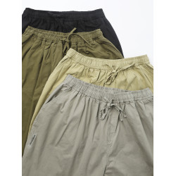 春季新款日系復古cityboy寬松濶腿褲純棉廓形蘿蔔褲休閒褲八分褲