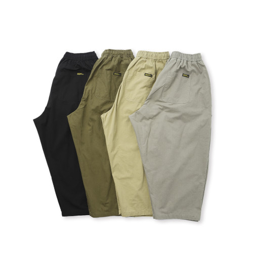 春季新款日系復古cityboy寬松濶腿褲純棉廓形蘿蔔褲休閒褲八分褲