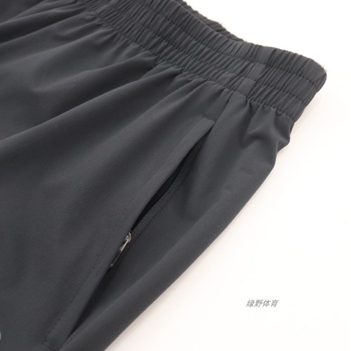 安踏女梭織九分褲冰膚透爽跑步訓練速乾彈力束口運動褲162435501