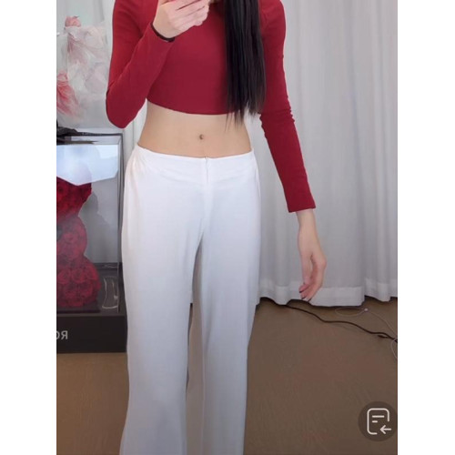 純欲流量密碼濶腿健身褲女莫代爾拖地褲長褲拉鍊腰臀比垂感瑜伽褲