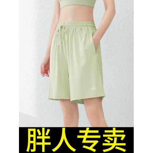 大碼跑步短褲女胖mm寬松透氣速乾健身運動褲五分200斤2025新款夏