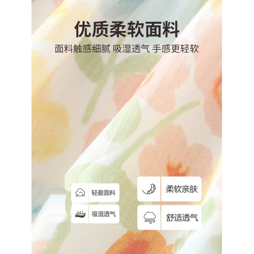 女童碎花連衣裙夏季2025新款夏裝中大童洋氣公主裙兒童田園風裙子