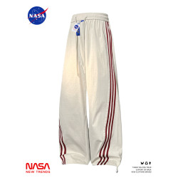 NASA褲子男款直筒寬松濶腿褲2025新款夏季薄款運動褲速乾休閒長褲