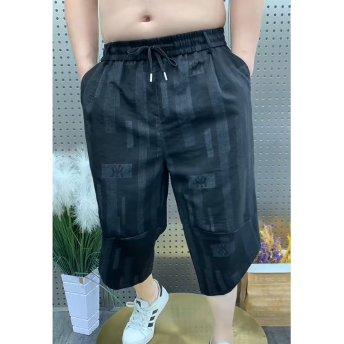 夏季男士天絲棉大褲衩寬松涼爽哈倫中年透氣短褲絲麻七分褲濶腿褲