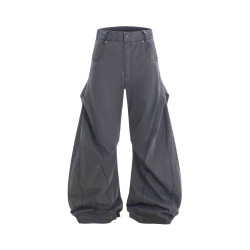 JOINBOY MACHETE PANTS 帆布水洗解搆工裝褲國潮寬松濶腿褲彎刀褲