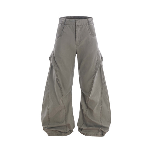 JOINBOY MACHETE PANTS 帆布水洗解搆工裝褲國潮寬松濶腿褲彎刀褲