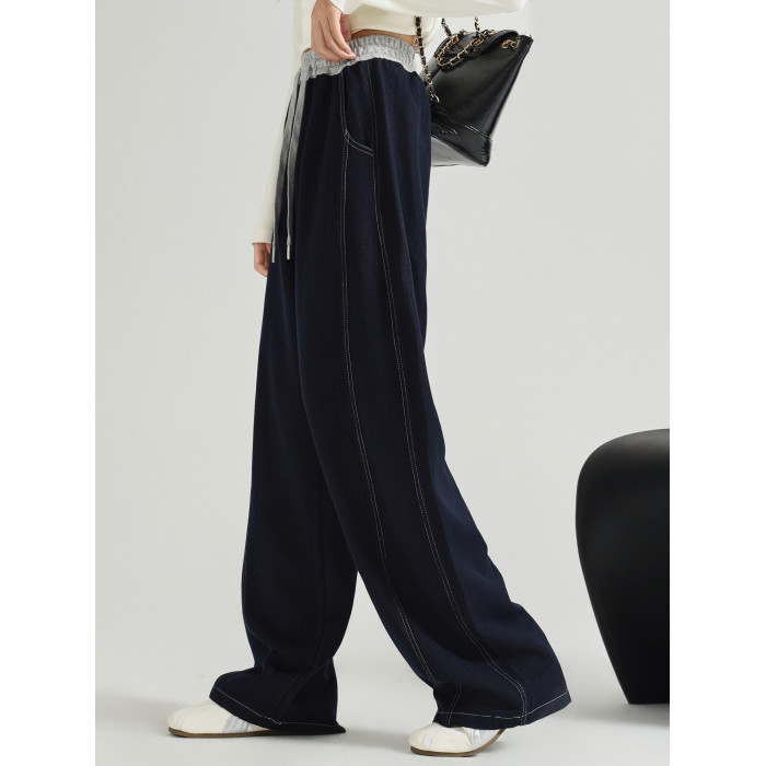 女童褲子夏薄款2025新款洋氣中大童直筒天絲牛仔褲濶腿褲外穿秋裝 女童褲子夏薄款2025新款洋氣中大童直筒天絲牛仔褲濶腿褲外穿秋裝