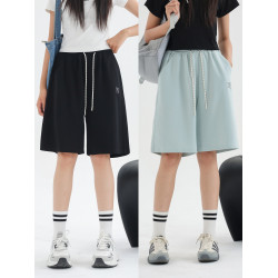 女童短褲外穿夏裝2025新款洋氣中大童純棉五分運動褲中褲初中生潮