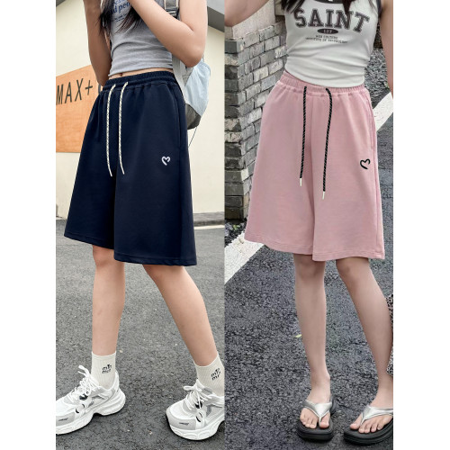 女童短褲外穿夏裝2025新款洋氣中大童純棉五分運動褲中褲初中生潮 女童短褲外穿夏裝2025新款洋氣中大童純棉五分運動褲中褲初中生潮