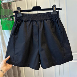 女童夏裝工裝短褲白色中大兒童夏季高腰熱褲女孩休閒運動五分褲子